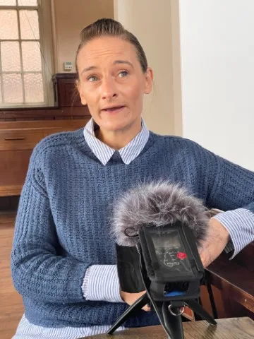 Tina discussing experiences of support for men