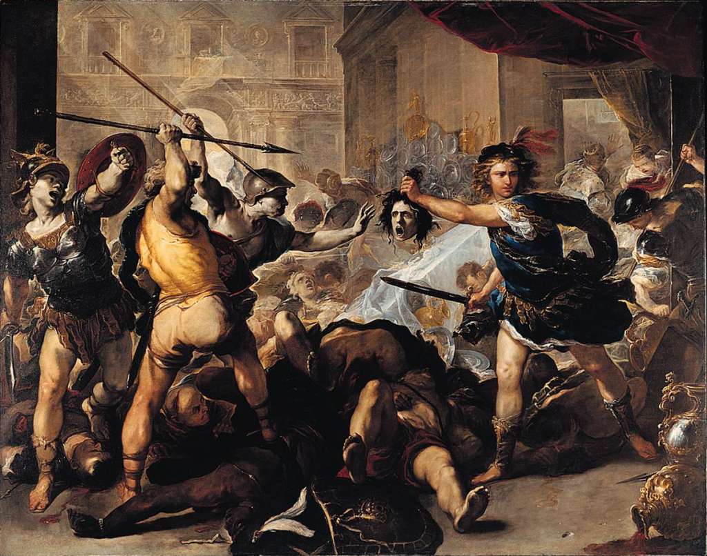 London National Gallery Next 20 12 Luca Giordano Perseus turning Phineas to Stone