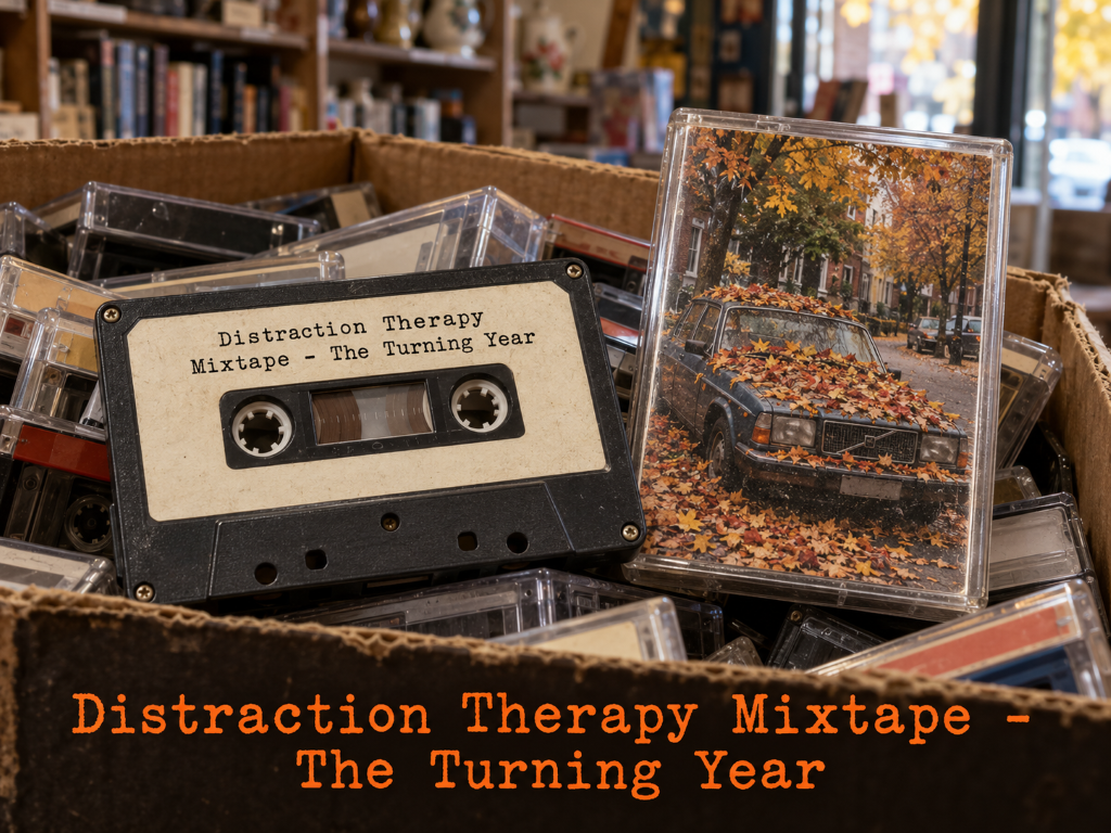 Autumn mixtape among vintage tapes (Medium)